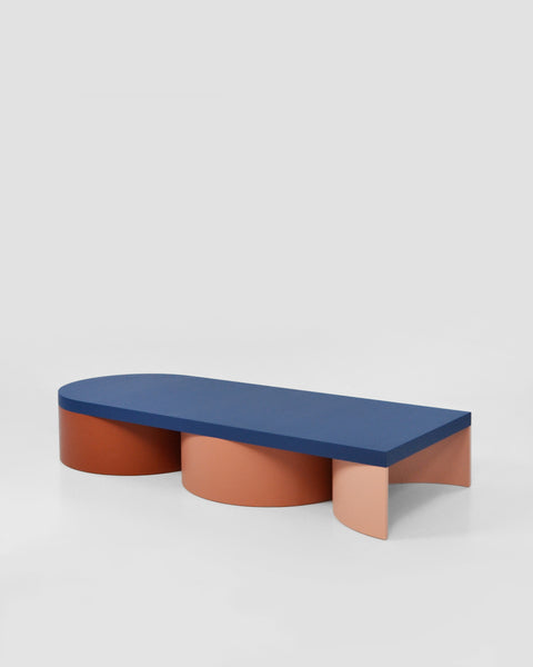 Design forward and beautiful low table for your home interior. Colorful lowtable with a contemporary design. Available in various color combinations. Shipping worldwide. Made to order. Carefully handmade in our atelier. A design that adds value to every modern and contemporary home and interior.