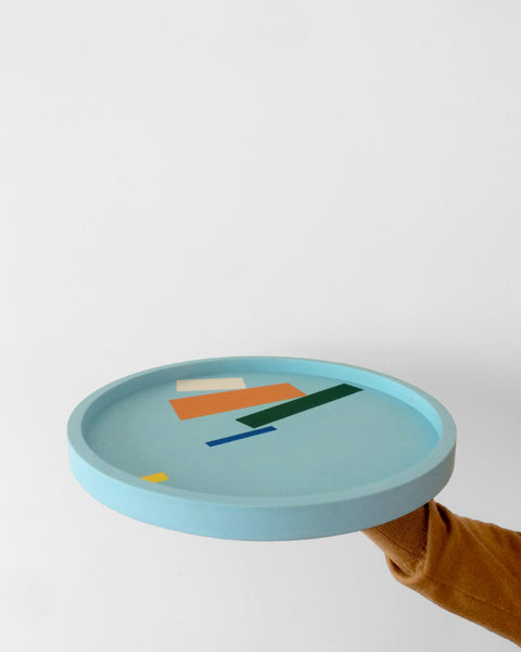 Design forward and beautiful tray for your home interior and accessories. Colorful tray with a contemporary design. Available in various color combinations. Shipping worldwide. Made to order. Carefully handmade in our atelier. A design that adds value to every modern and contemporary home and interior.